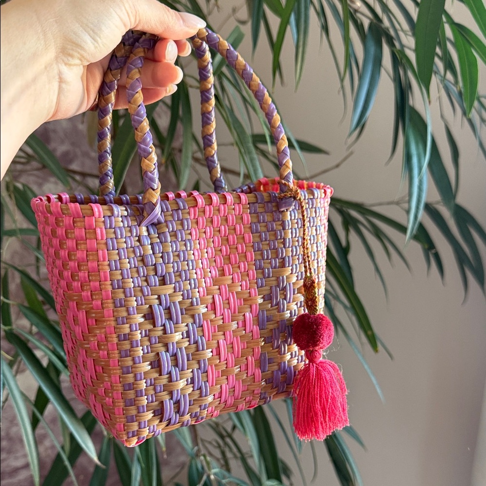 Colorful Woven Tote Bag